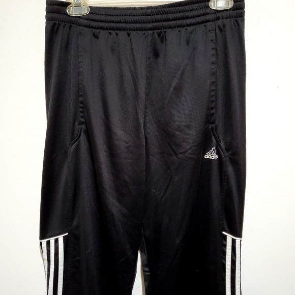 Adidas ClimaLite Black & White Straight Leg Athletic Track Workout Pants Size S - Picture 11 of 15